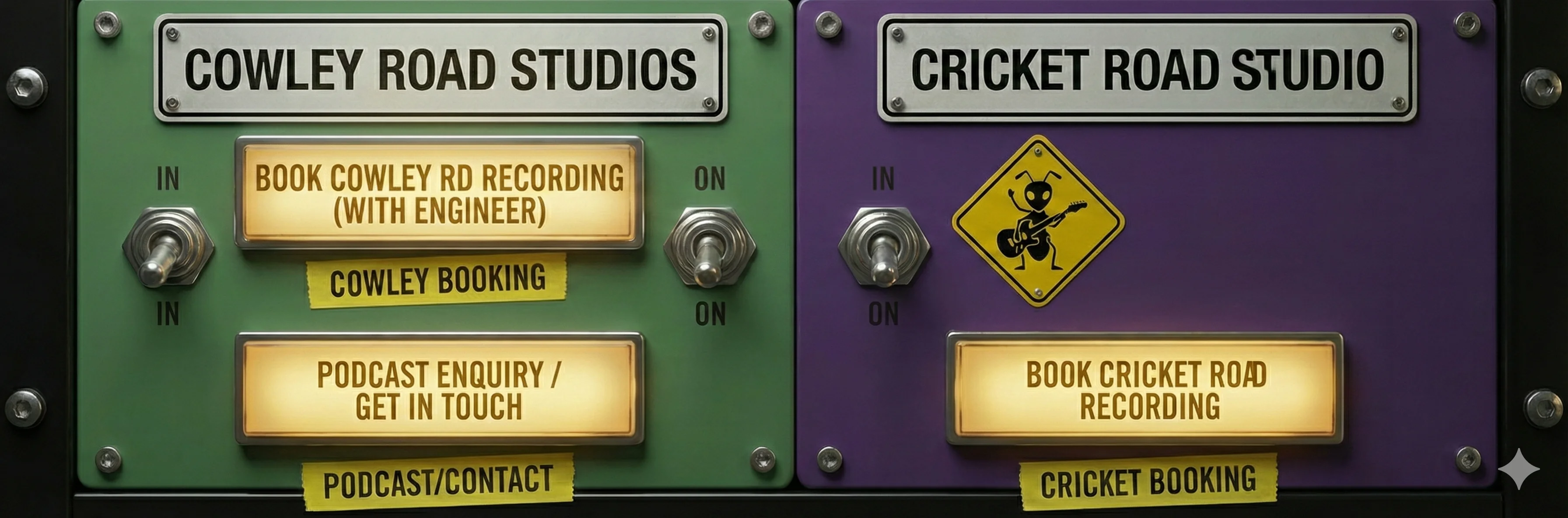 Recording Services - Cowley Road & Cricket Road Studios