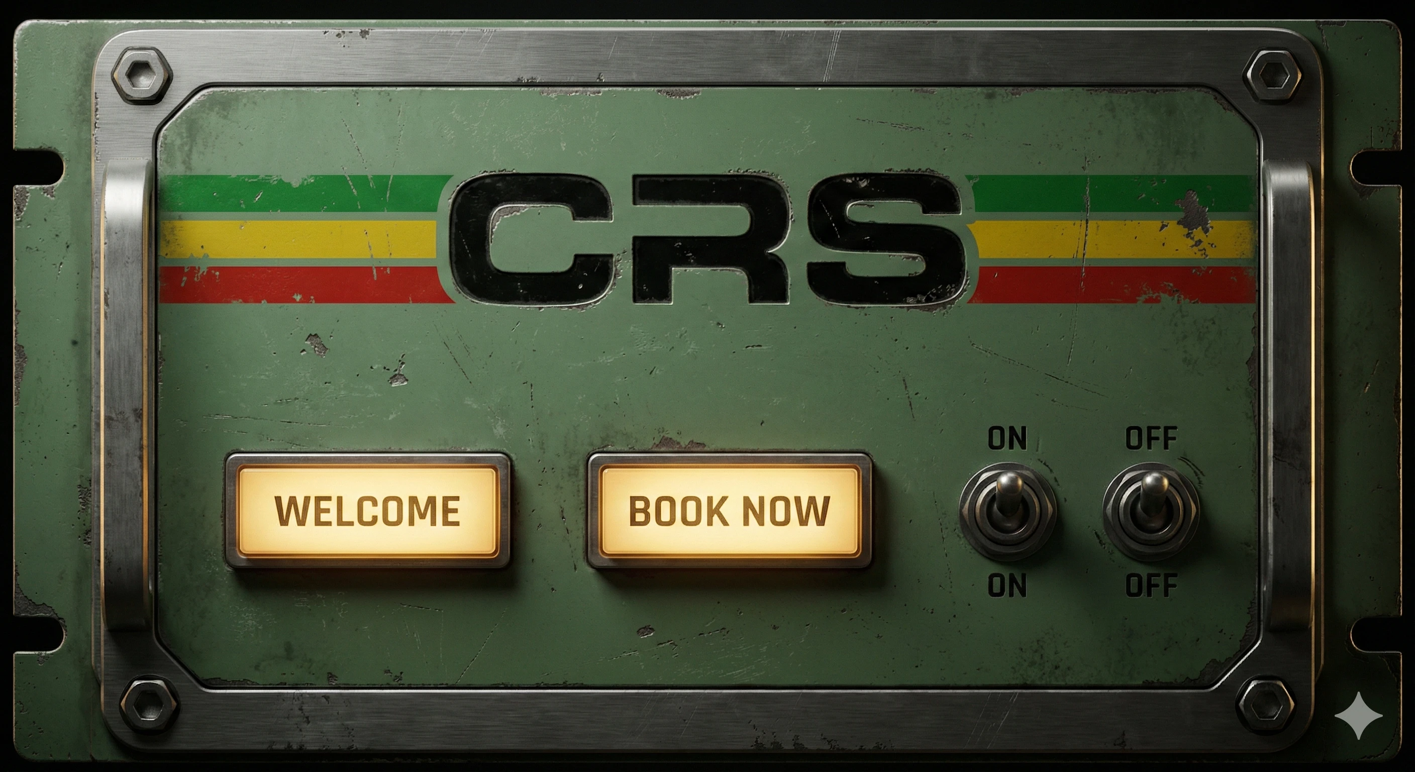CRS Welcome Rack - Main navigation and booking